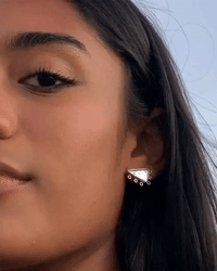 Grass Stud Earrings